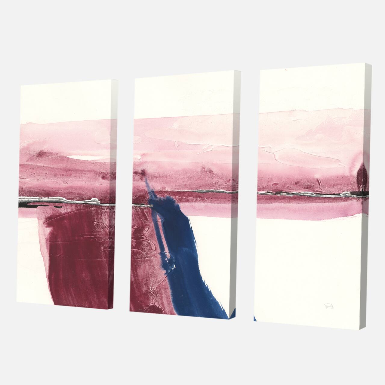 Designart - Patch of Dirty Pink I - Shabby Chic Gallery-wrapped Canvas